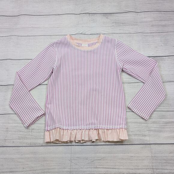 6 Ruffle Butts Seersucker Rash Guard - Picture 1 of 5